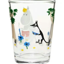 Moomin Drinking Glass 22 cl, Garden Party