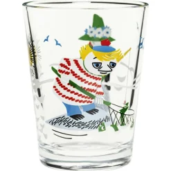 Moomin Drinking Glass 22 cl, Garden Party