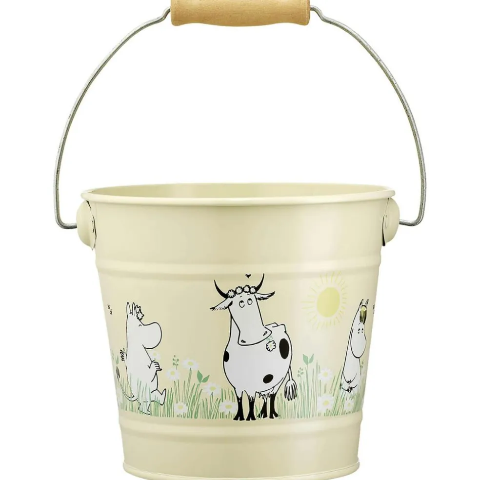 Moomin In the garden Bucket 2 L, Yellow