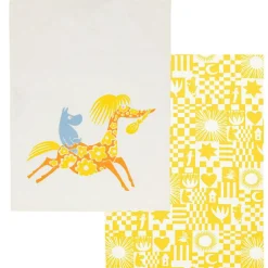 Moomin Kitchen Towel Party 2-pack, Yellow