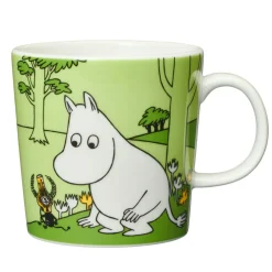 Moomin mug 30 cl Moomintroll grass-green