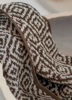 Morocco Guest Towel 35x55 cm 2-pack, Black / White