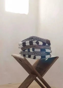 Morocco Guest Towel 35x55 cm 2-pack, Black / White