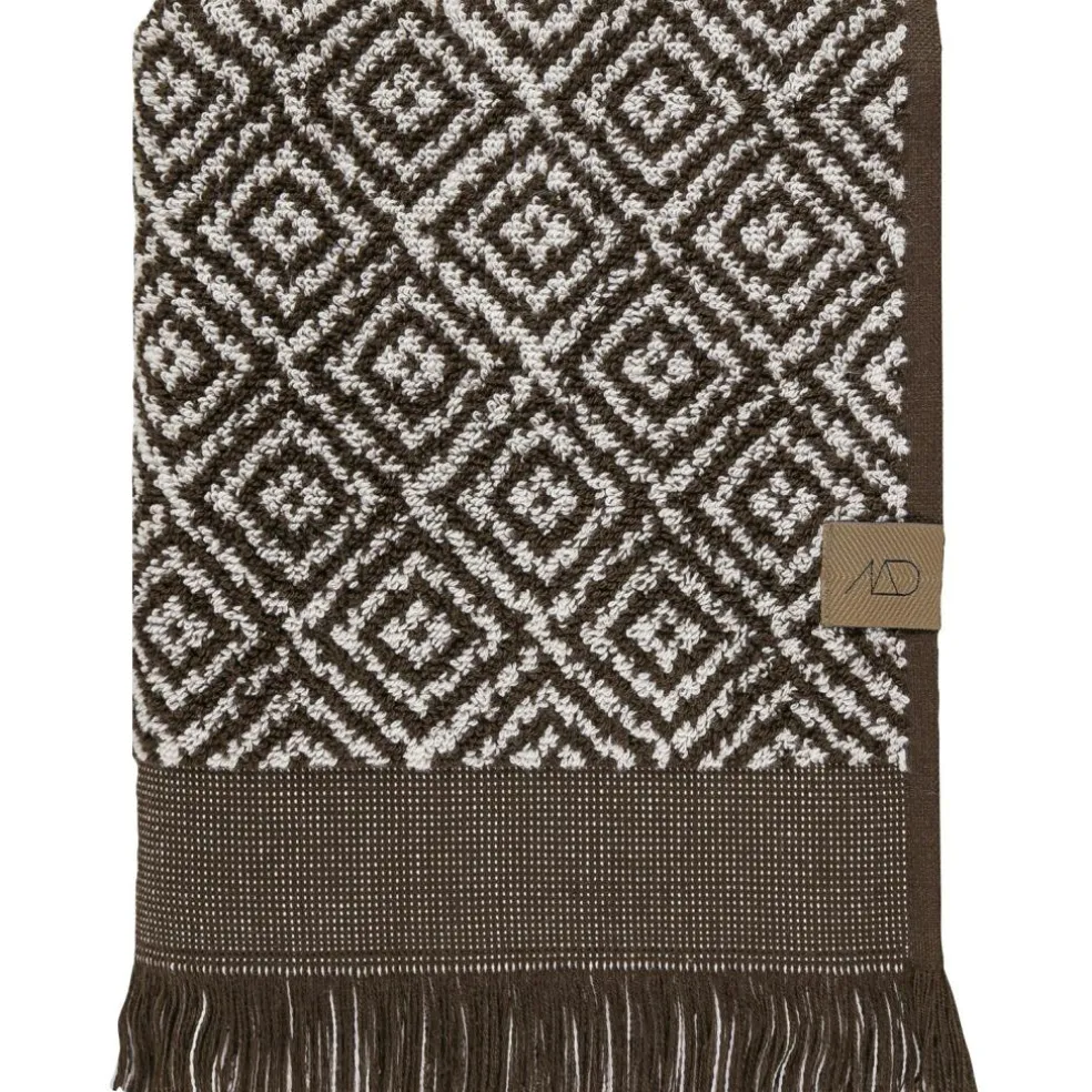 Morocco Guest Towel 35x55 cm 2-pack, Black / White