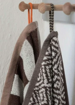 Morocco Guest Towel 35x55 cm 2-pack, Black / White