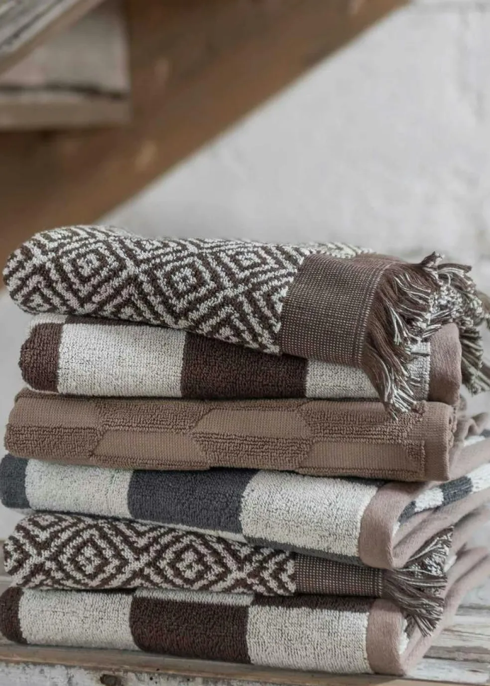 Morocco Guest Towel 35x55 cm 2-pack, Black / White