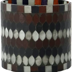Mosa Candle Holder Brown 10x10 cm