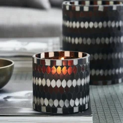 Mosa Candle Holder Brown 10x10 cm