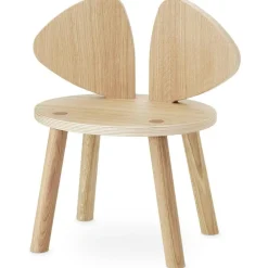 Mouse Children's chair (2-5 years), Matt lacquered Oak