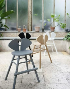 Mouse Junior Child Chair (3-9 years), White Ash