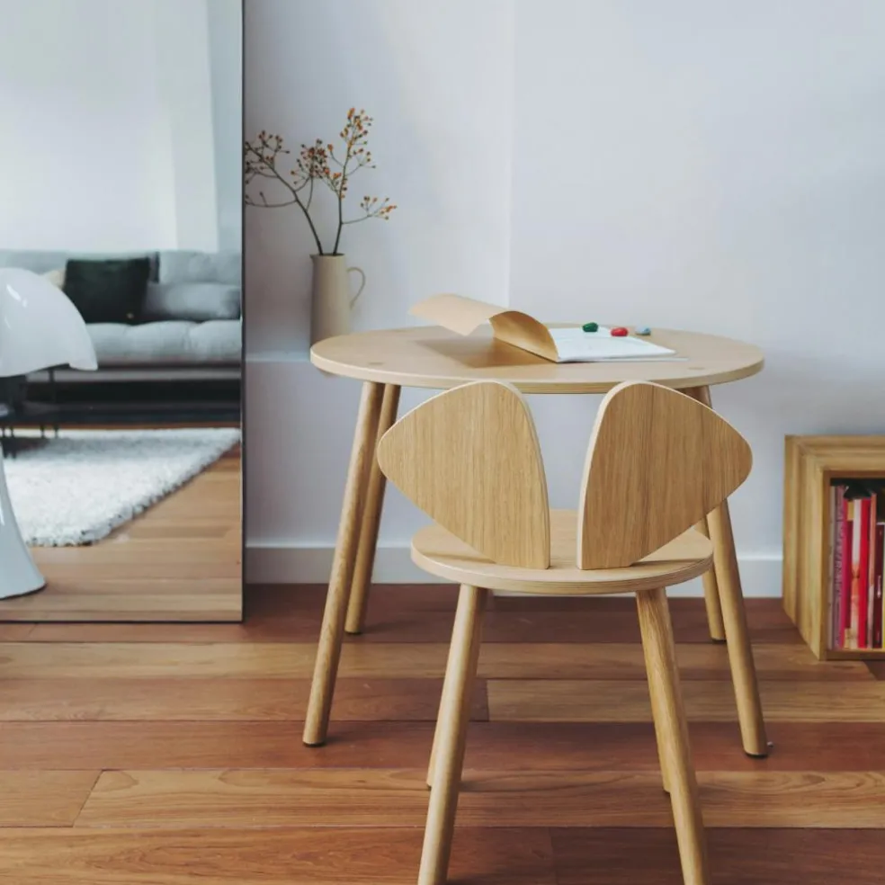 Mouse School Set, Oak