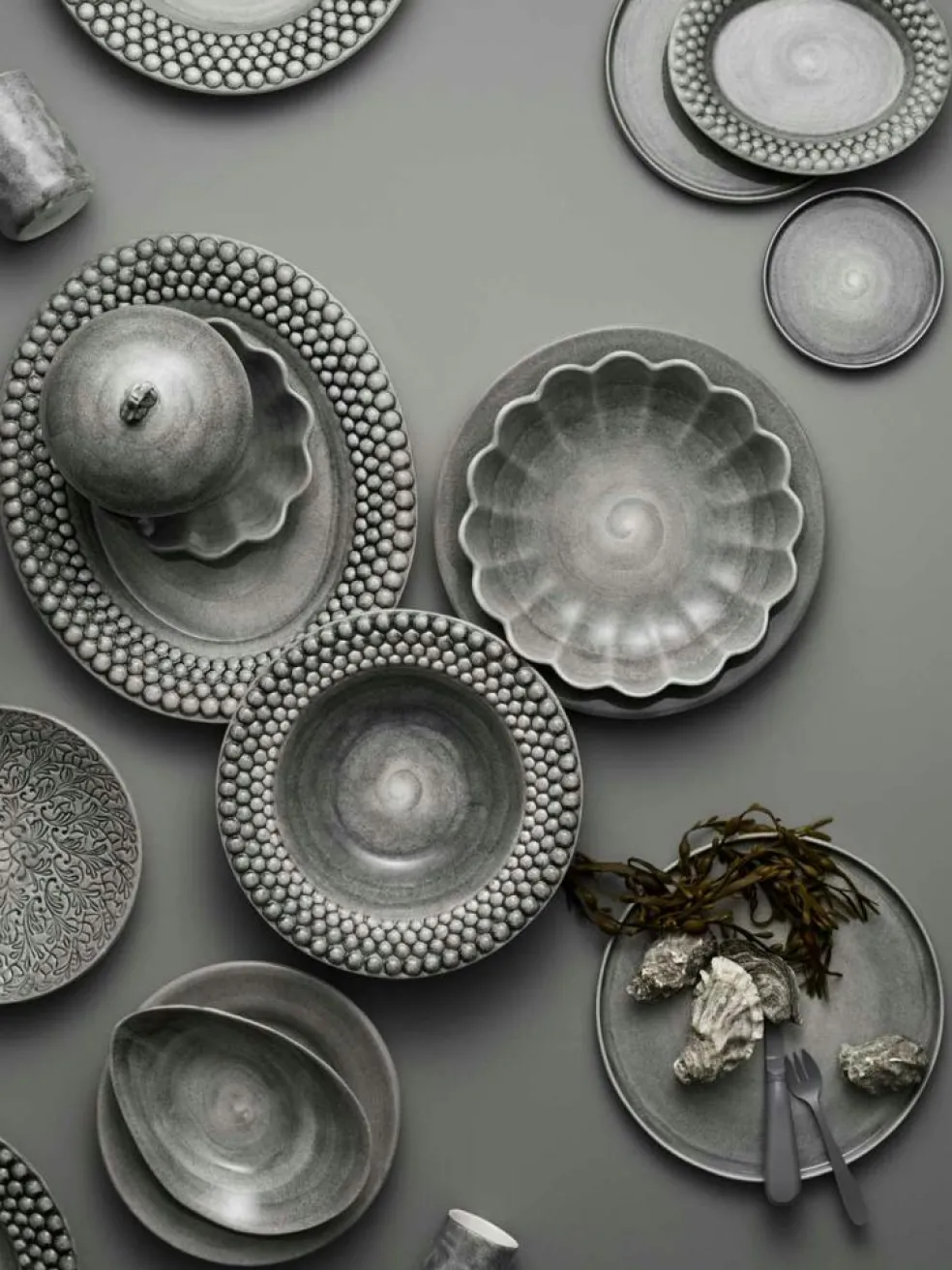 MSY Plate 25 cm, Grey