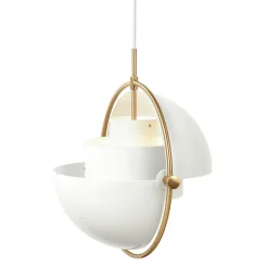 Multi-Lite Pendant 36 cm, Brass / Sea Grey Semi-matte