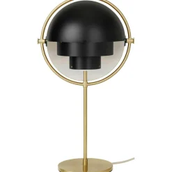 Multi-Lite Table Lamp, Chrome / White