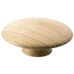 Mushroom Knob 50 mm, Oak