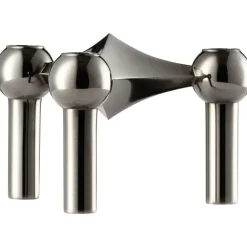 Nagel Candlestick 3 Pieces, Brushed Brass