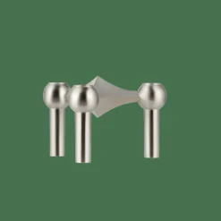 Nagel Candlestick 3 Pieces, Brushed Brass