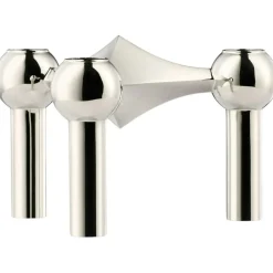 Nagel Candlestick, Brushed Brass