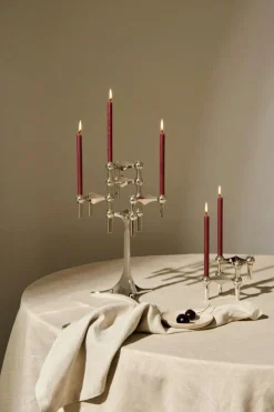 Nagel Candlestick, Brushed Brass