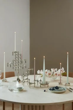 Nagel Candlestick, Brushed Brass