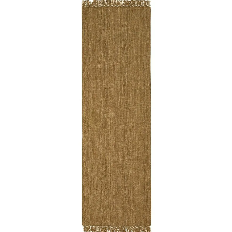 Nanda Dhurry Wool Rug 80x250 cm, Beige