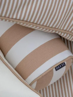 Narrow Stripe Boat Cushion 40x45 cm, White