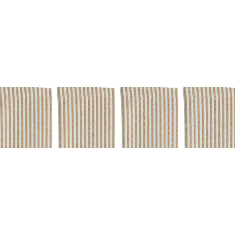 Narrow Stripe Coasters 10x10 cm 4-pack, Grey