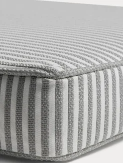 Narrow Stripe Sunbed Cushion 50x186 cm, Grey
