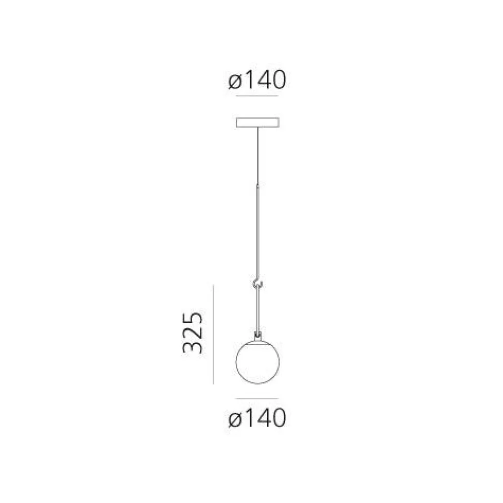 NH 35 Ceiling Lamp, Brass / Black