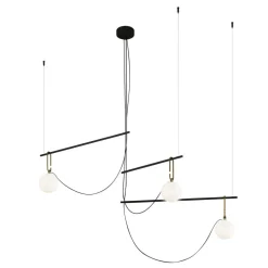 NH S3 14 Ceiling Lamp, Black / Brass