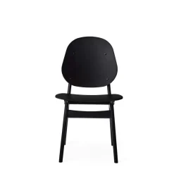 Noble Chair, Black Lacquered Beech / Moss Green