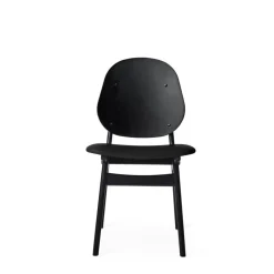 Noble Chair, Black Lacquered Beech / Moss Green
