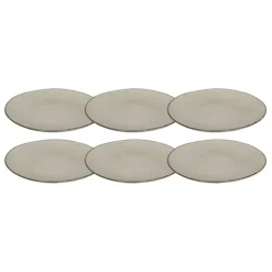 Nordic Sand Plate 26 cm, 6 Pcs