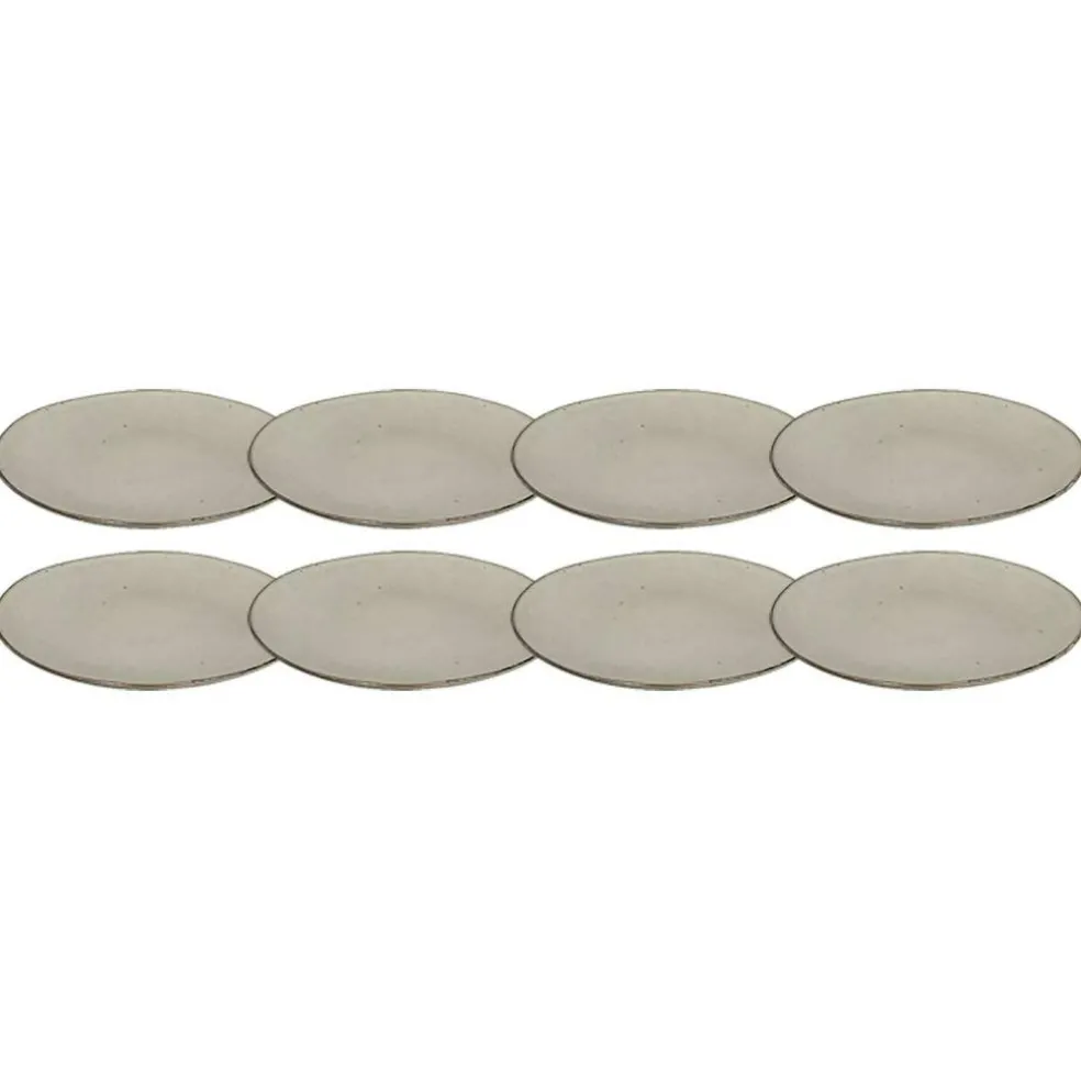Nordic Sand Plate 26 cm, 8 Pcs