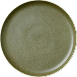 North Lunch Plate 21 cm, Matte White/Matte Moss