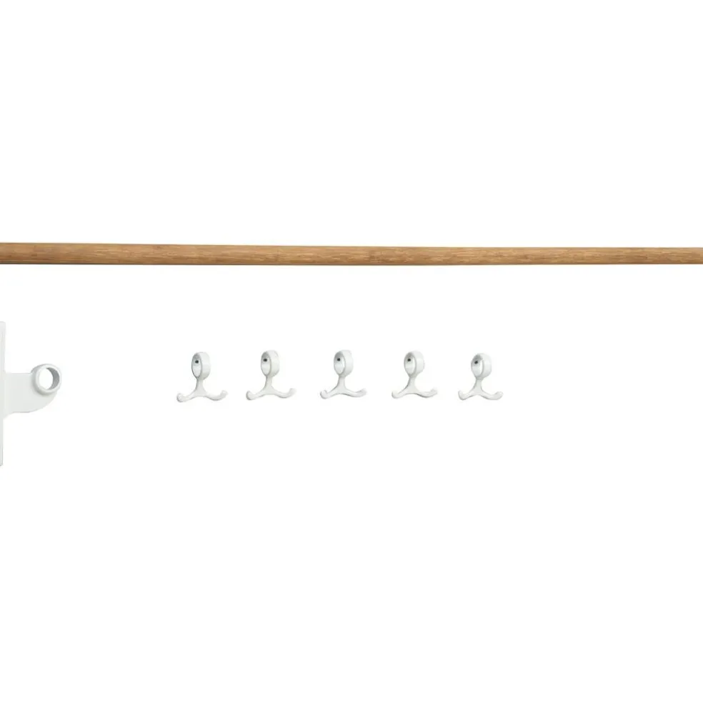 Nostalgi Extension Part For Hook Strip, White / Bamboo