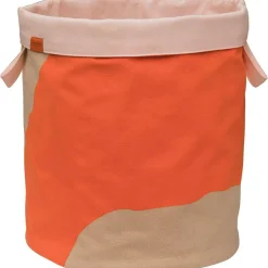 NOVA ARTE Laundry Basket, Orange/Latte