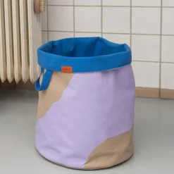 NOVA ARTE Laundry Basket, Orange/Latte