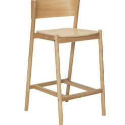 Oblique Bar Stool, Natural