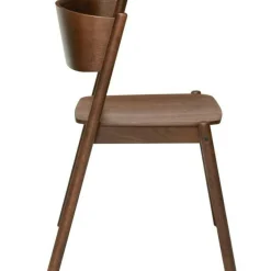 Oblique Dining Chair, Brown