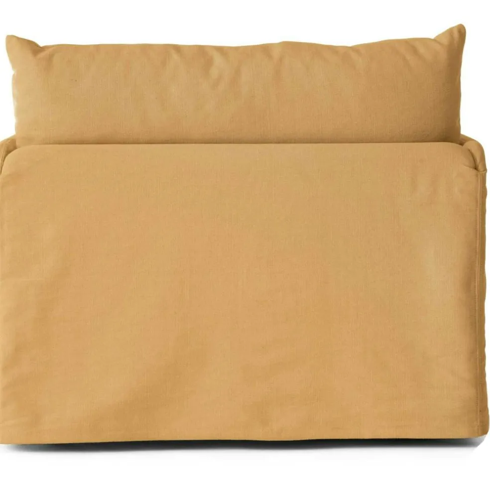 Offset Armchair Removable Upholstery Cotlin, Poppy Seed