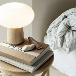 Olivia Table Lamp, Dark Ash