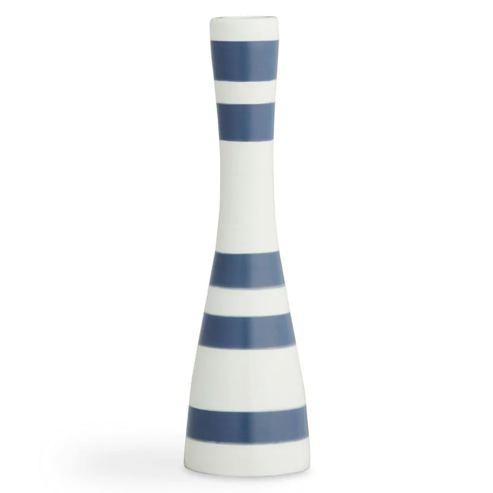 Omaggio Candlestick Large, Steelblue