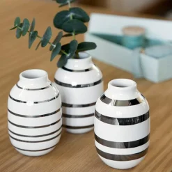 Omaggio Vase Miniature 3-pack, Silver