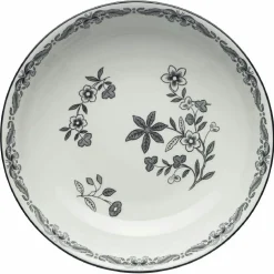 Ostindia Black Deep Plate, 22 cm