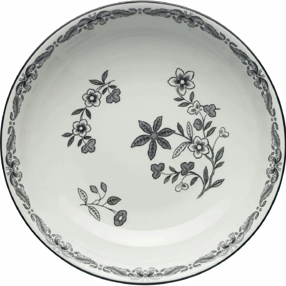 Ostindia Black Deep Plate, 22 cm