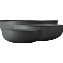 Out 3-Set Outdoor Flower Pot S / M / L, Black