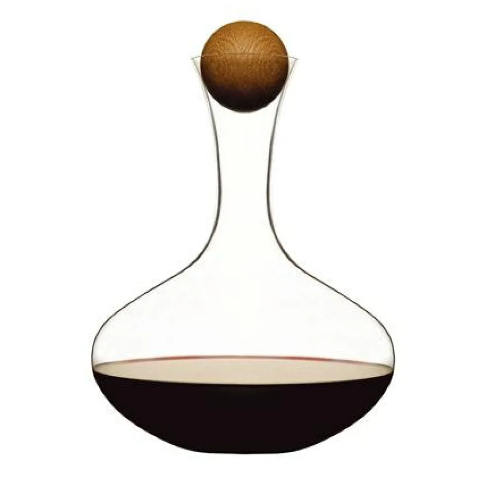 Oval Oak Wine/water carafe with oak stopper
