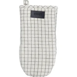 Oven Glove Checked, Natural/Black