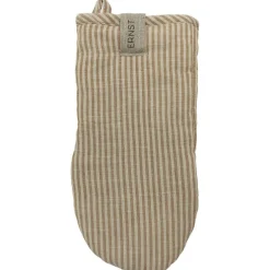 Oven Glove Stripes, Beige/Cola